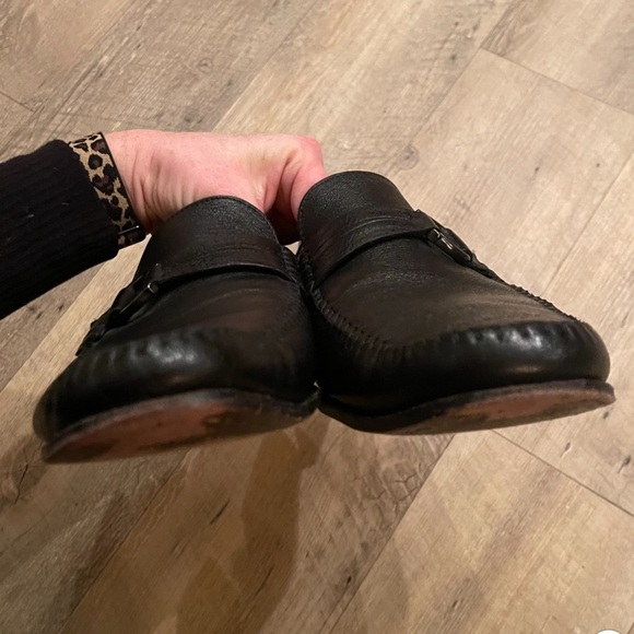 Santoni Mens Soft Italian Leather Loafers - Picture 7 of 11